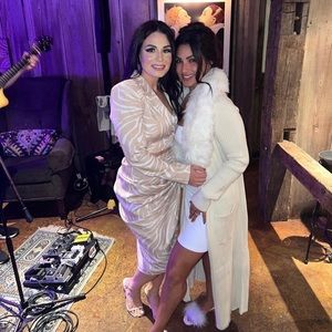 Lombardi Faux Fur Long Cardigan in Snowy White